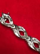 LADIES 14K WHITE GOLD AND DIAMOND BRACELET