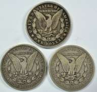 3 Diff. Better date 'S' Mint Morgan Silver Dollars
