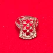 LADIES 14K WHITE GOLD DIAMOND RING