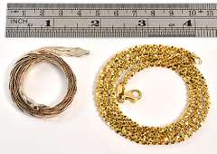 Pretty Pair of Necklaces in Gilt Sterling Silver