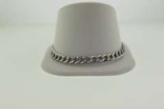 14K White Italian Milor Curb link Bracelet