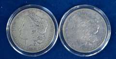 Lot Of 2 Circulated Morgan Dollars