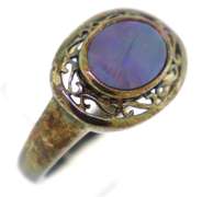 Sterling Silver Opal Ring