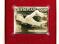 6 Olympic 1st Day Covers & 23KT Gold Stamps