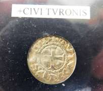 French Crusader 1150-1199 Rare Silver Denier Coin