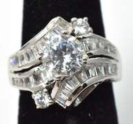 Sterling Silver CZ Bridal Type Ring