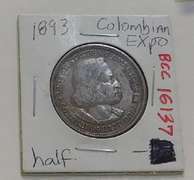 1893 Columbian Expo 50 cent Silver Commem, circ