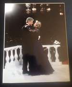 President Bill and Hillary Clinton Autographed Photo Display