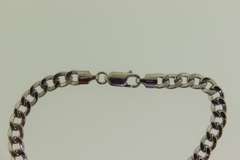 14K White Italian Milor Curb link Bracelet