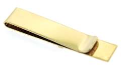 Handsome 14kt Yellow Gold Emerald Mens' Money Clip