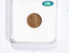 MS65 RB 1910-S Lincoln Wheat Cent - CAC - Graded NGC