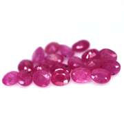 Vivid 6.26ct reddish pink Ruby set from Madagascar