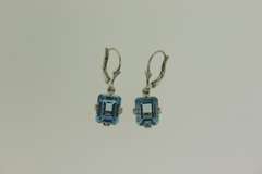 Sterling Silver Blue Topaz Earrings