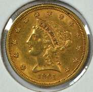 Scarce 1861 $2.50 Liberty Gold Piece. Civil War issue
