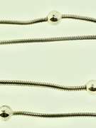 Italian Sterling Silver ball Motif  Chain