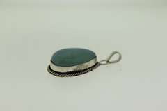 Silver-Tone Color Stone Pendant