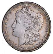 1904-S Morgan Silver Dollar - Cleaned - Circulated