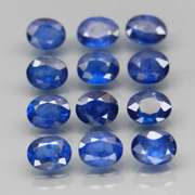 Stunning ink blue 5.99ct 5x4mm Sapphire set
