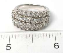 Sterling Silver CZ Cocktail Ring