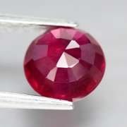 Stunning deep red 2.09ct Ruby solitaire