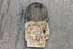 Natural Ivory Maiden with Touches of  Gold