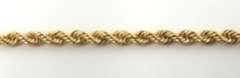 Popular Yellow Gold Rope Chain Necklace