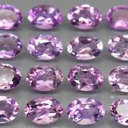 Glittering 12.27ct 7x5mm real Bolivian Amethyst set