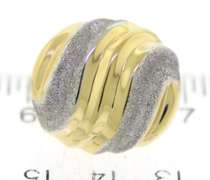 Glowing 14kt Two-Tone Gold Button Style Earrings