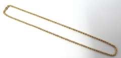 Popular Yellow Gold Rope Chain Necklace