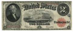 Series of 1917 Large Size $2 Legal Tender Note