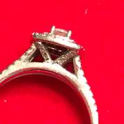 LADIES 14K WHITE GOLD DIAMOND RING