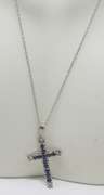Sterling Silver Cross Pendant on Chain