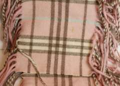 Burberry Pink Cashmere Scarf