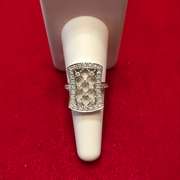 LADIES 14K WHITE GOLD DIAMOND RING