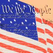 We the People by Steve Kaufman (1960-2010)