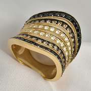 Dazzling Multi-Color Diamond Ring in 14K YG