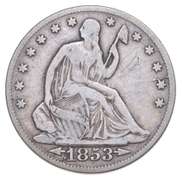 1853-O Seated Liberty Half Dollar