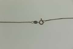 Italian Sterling Silver Leaves Pendant With Chain