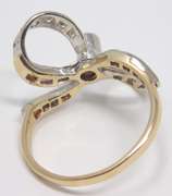 Formal Yellow Gold Diamond Bow Ring