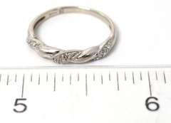 Gorgeous Diamond "Wrapped" Band Ring in White Gold