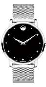 Movado Quartz Diamond Black Dial Ladies Watch