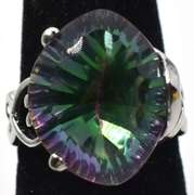 Special Sterling Silver Mystic Topaz Ring