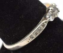Sterling Silver CZ Cocktail Ring