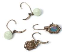 2 Pairs of Earrings Sterling Silver