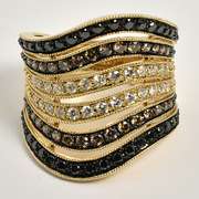 Dazzling Multi-Color Diamond Ring in 14K YG