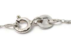 Sterling Silver White and Black Stone Necklace