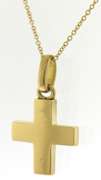 Stunning 18kt Tiny Treasure Cross Necklace