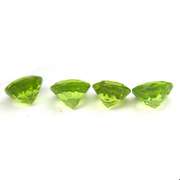 Stunning 3.70ct set of 6mm Peridot solitaires