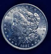 1881 O BU Morgan Dollar