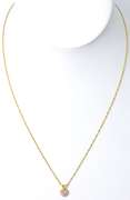 Dainty Diamond Necklace in 14KT Yellow Gold